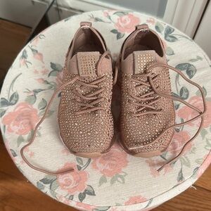 Sparkling Rose Gold Sneakers